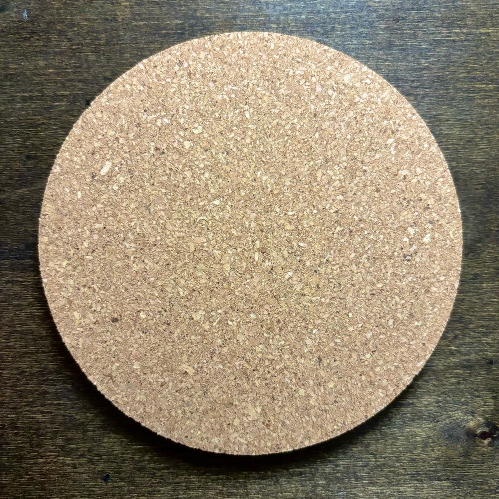Tea Goes Here Laser Engraved Cork Coaster - Picture 4 of 5